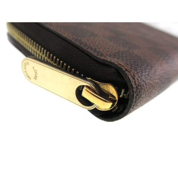 Louis Vuitton zip Zippy Ebene Brown Damier long Wallet - Picture 3 of 6